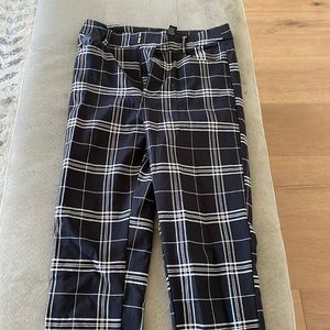 Plaid skinny pants
